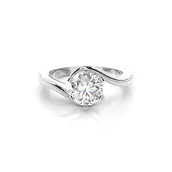 Diamantenring in einer Kanalfassung