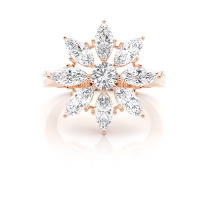 Rose Gold Diamond Rings