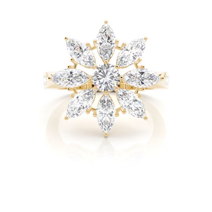 Yellow Gold Diamond Rings