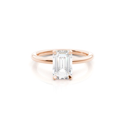 Emerald Solitaire Diamond Rings