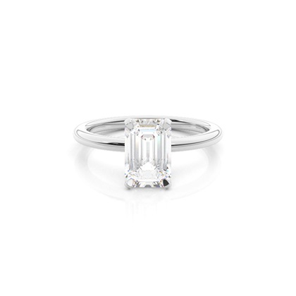 Silver Diamond Engagement Rings