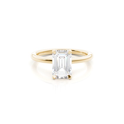 Emerald Solitaire Diamond Rings