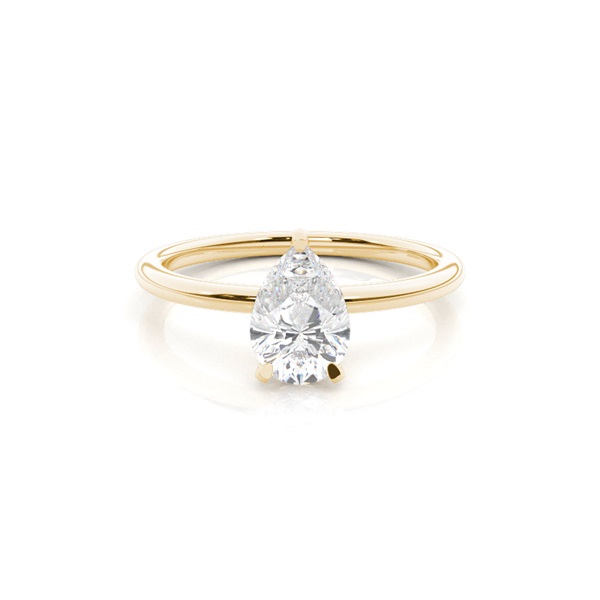 Prong Setting Plain Engagement Ring