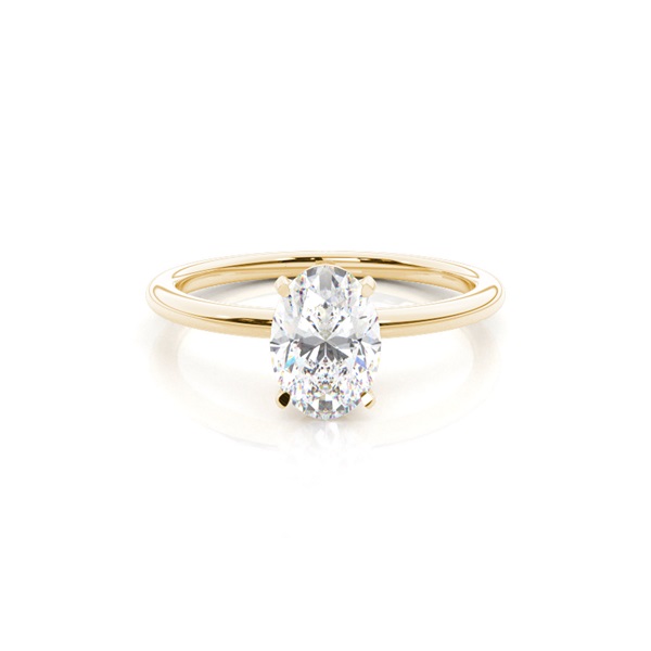 Prong Setting Plain Engagement Ring