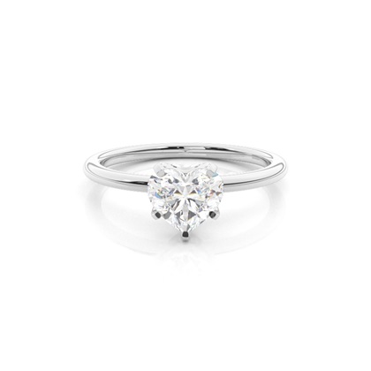 Silver Diamond Engagement Rings