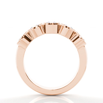 Rose Gold 5 Stone Diamond Rings