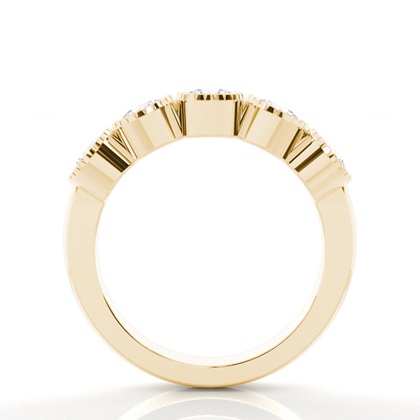 Yellow Gold 5 Stone Diamond Rings