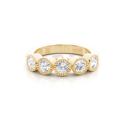 Round 5 Stone Diamond Rings