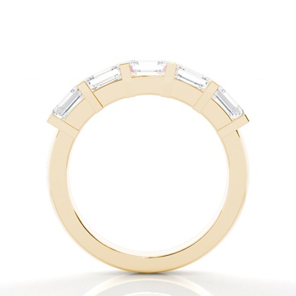 Yellow Gold 5 Stone Diamond Rings