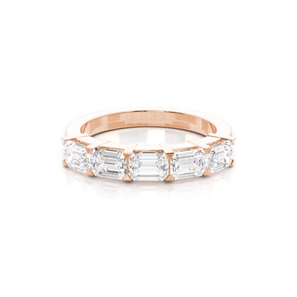 Rose Gold 5 Stone Diamond Rings