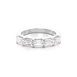 Prong Setting Plain Five Stone Ring