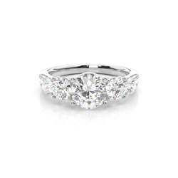 4 Prong Setting Five Stone Ring