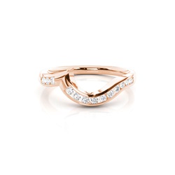 1.90mm Channel Setting Studded Round Diamond Shaped Band