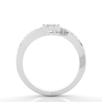 Pressure Setting Round Diamond Cluster Ring