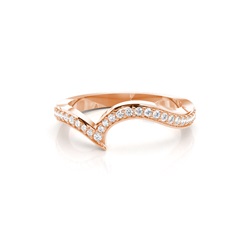2.2mm Studded Flat Profile Diamond Shaped Band