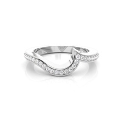 1.7mm Studded Slight Comfort Fit Diamond Shaped Band