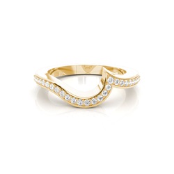 1.7mm Studded Slight Comfort Fit Diamond Shaped Band