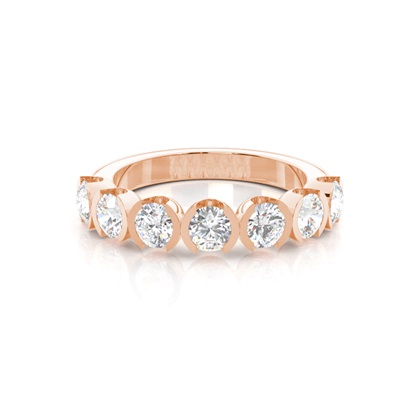 Rose Gold Contemporary Diamond Engagement Rings