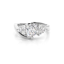 4 Prong Setting Plain Seven Stone Ring