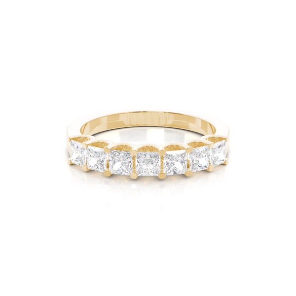 4 Prong Setting Plain Seven Stone Ring