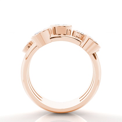 Rose Gold Statement Diamond Rings