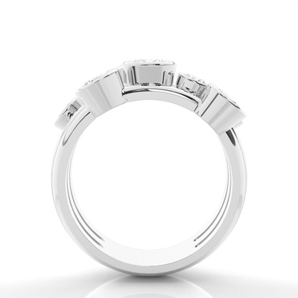 Platinum Statement Diamond Rings 