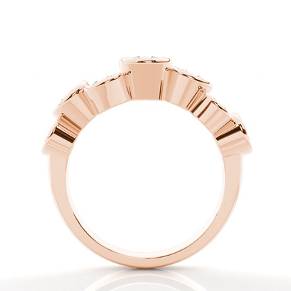 Rose Gold Statement Diamond Rings