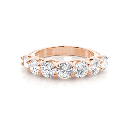 Rose Gold Contemporary Diamond Engagement Rings