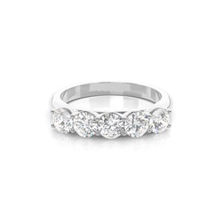 4 Prong Setting Plain Five Stone Ring