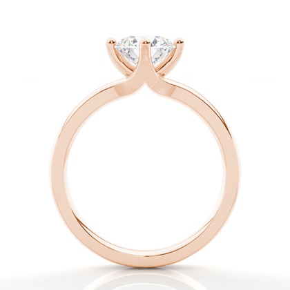 Rotgold Solitärringe Diamantringe