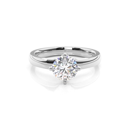 Platinum Solitaire Diamond Engagement Rings