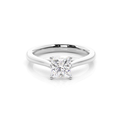 Platinum Solitaire Diamond Engagement Rings