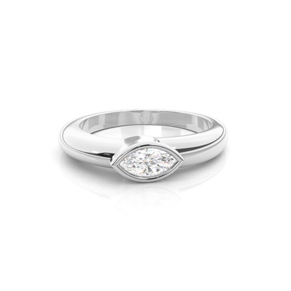 Marquise Solitaire Diamond Rings