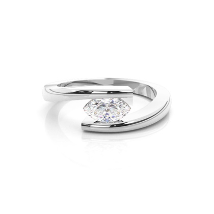 Marquise Solitaire Diamond Rings