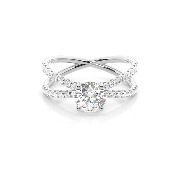White Gold Diamond Engagement Ring