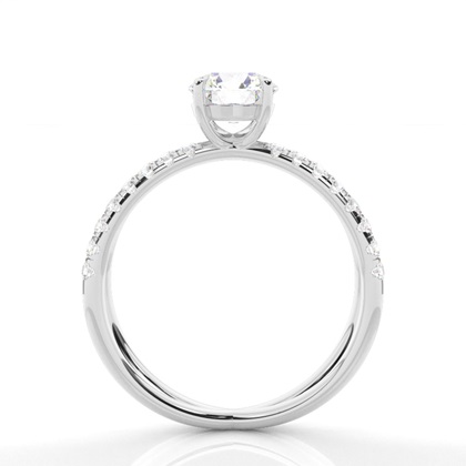 White Gold Diamond Engagement Ring