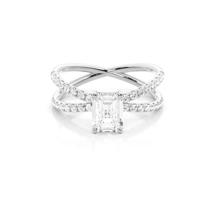 Smaragd Diamantverlobungsringe Verlobungsringe