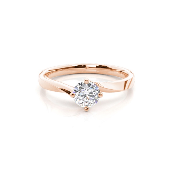 4 Prong Setting Plain Engagement Ring