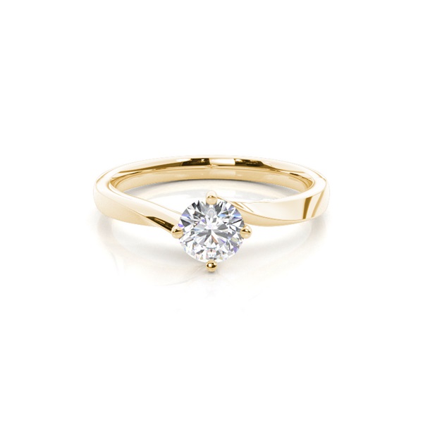 4 Prong Setting Plain Engagement Ring