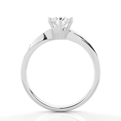 Prong Setting Plain Engagement Ring