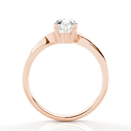 Pear Rose Gold Diamond Rings