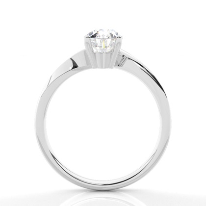 Pear Solitaire Diamond Rings