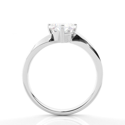 Prong Setting Plain Engagement Ring