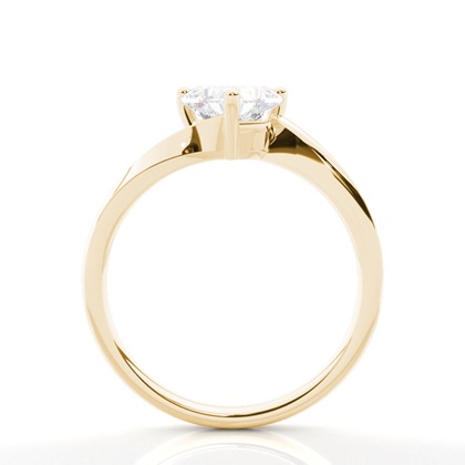 Prong Setting Plain Engagement Ring