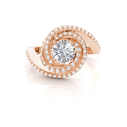 Rose Gold Diamond Engagement Rings