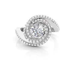 White Gold Diamond Engagement Ring