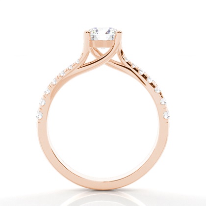 Rose Gold Diamond Engagement Rings