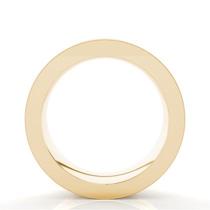 Yellow Gold Men's Contemporary Wedding Rings