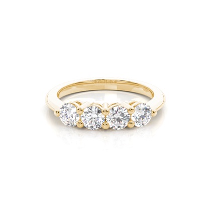 Yellow Gold Eternity Diamond Rings