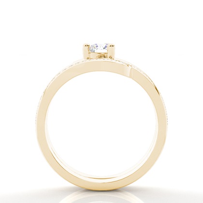 Round Diamond Bridal Set Engagement Rings